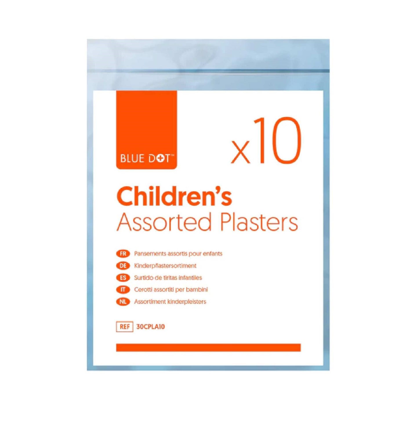 Blue Dot Assorted Children's Plasters (Pack 10)