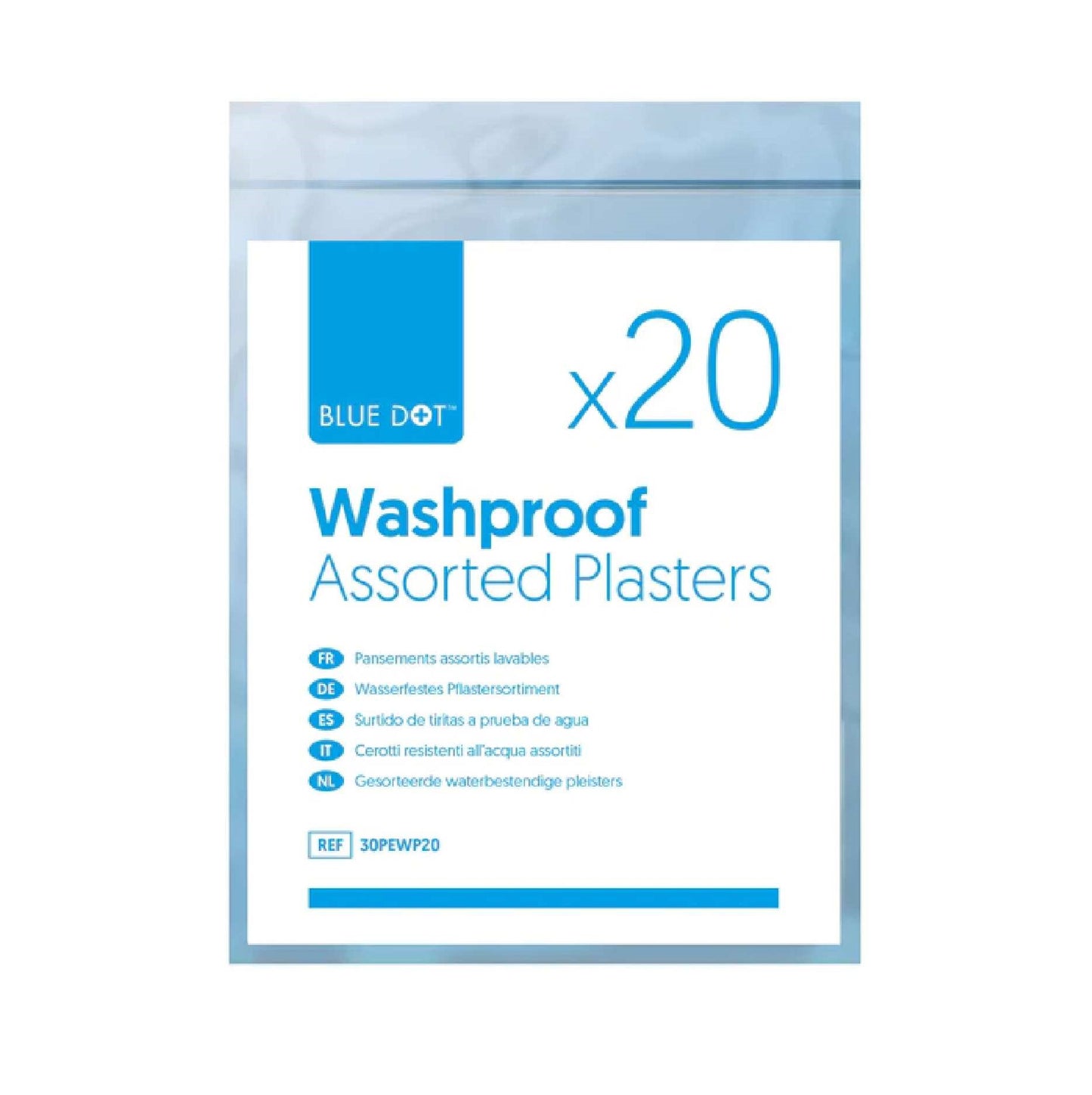 Washproof Plasters Assorted Bag of 20